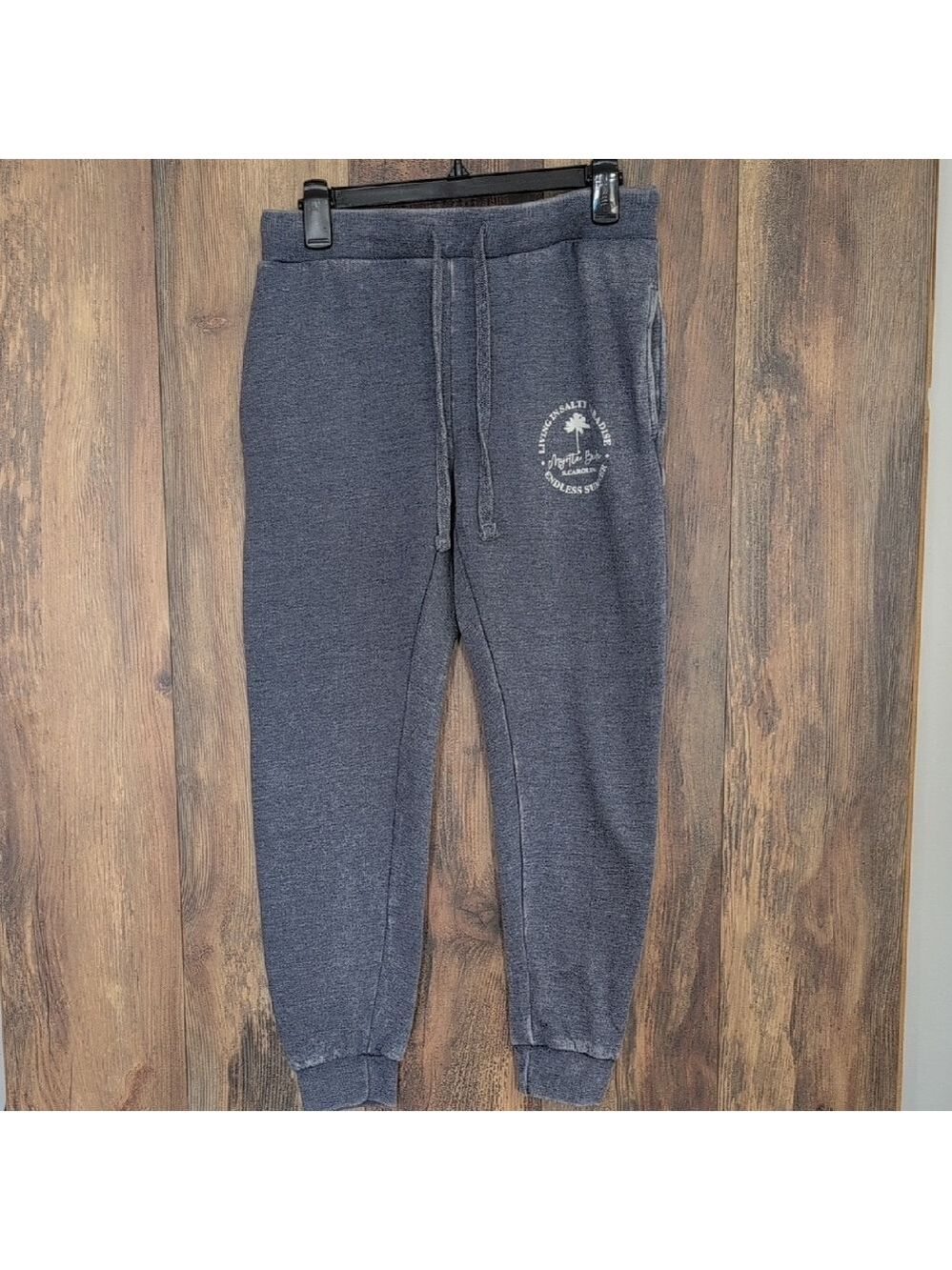 Ocean Distressed Blue South Carolina Myrtle Beach Jogger L M219